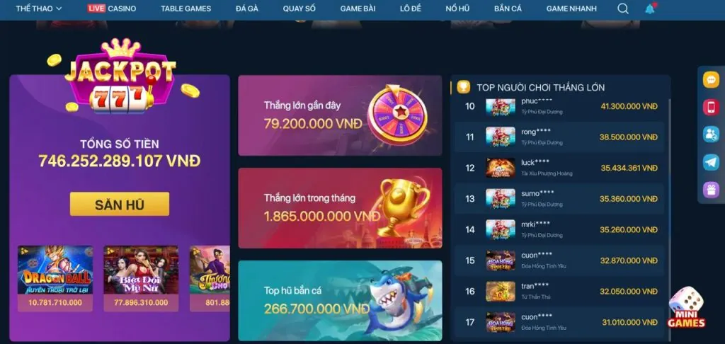 Đa dạng trò chơi cá cược tại hit club game